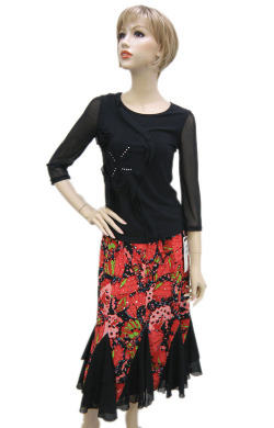 社交ダンス衣装スカート商品番号０４１３