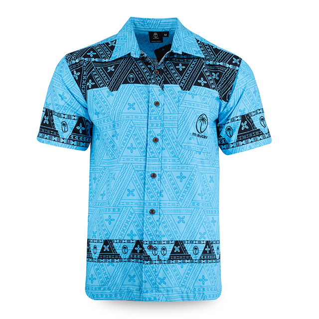 フィジー代表 Bula Shirt 3892 ブルー