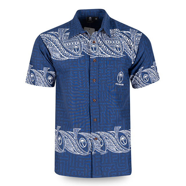 フィジー代表 Bula Shirt 1639 ネイビー