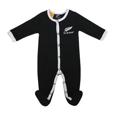 オールブラックス　ロンパス 長袖（赤ちゃん用ウェア）