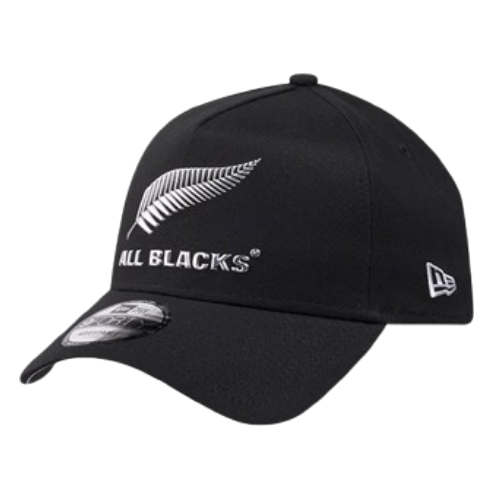 New Era 9Forty オールブラックス キャップ シルバーバッジ