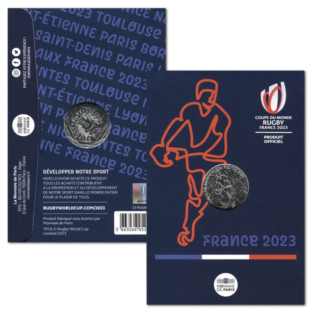 RUGBY WORLDCUP FRANCE 2023 10ユーロ記念コイン