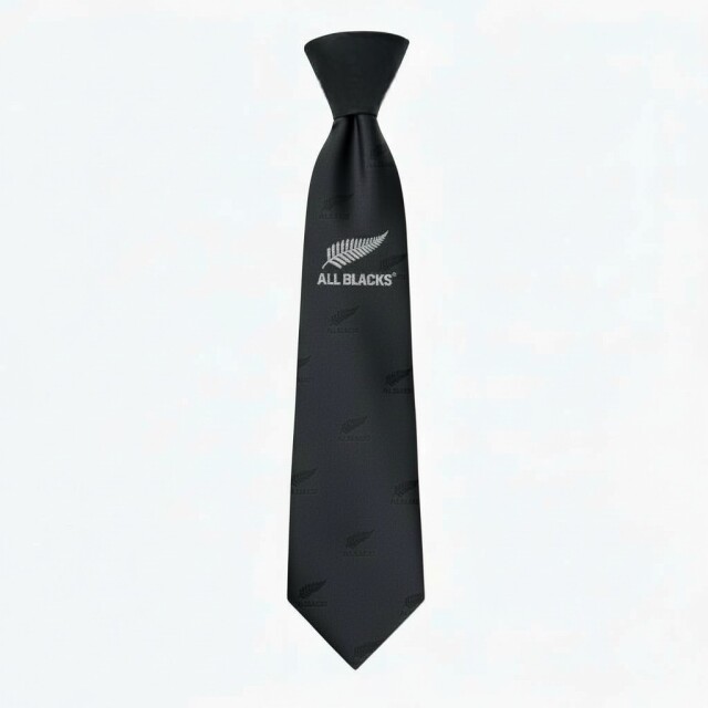 オールブラックス ネクタイ【センターロゴクレスト・チャコール】#2