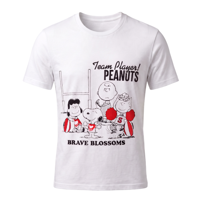 カンタベリー製 ラグビー日本代表 Snoopy ショートスリーブ チームジャパンティー(ユニセックス)