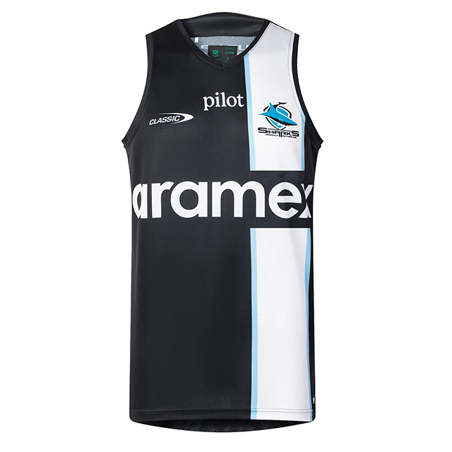 NRL シャークス 2026 トレーニングシングレット ブラック