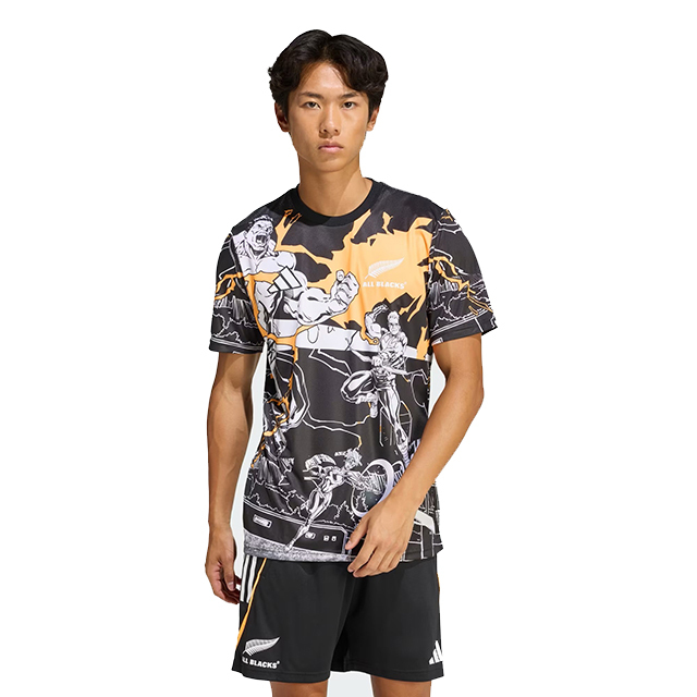 オールブラックス x MARVEL CAPTAINS RUN ジャージ