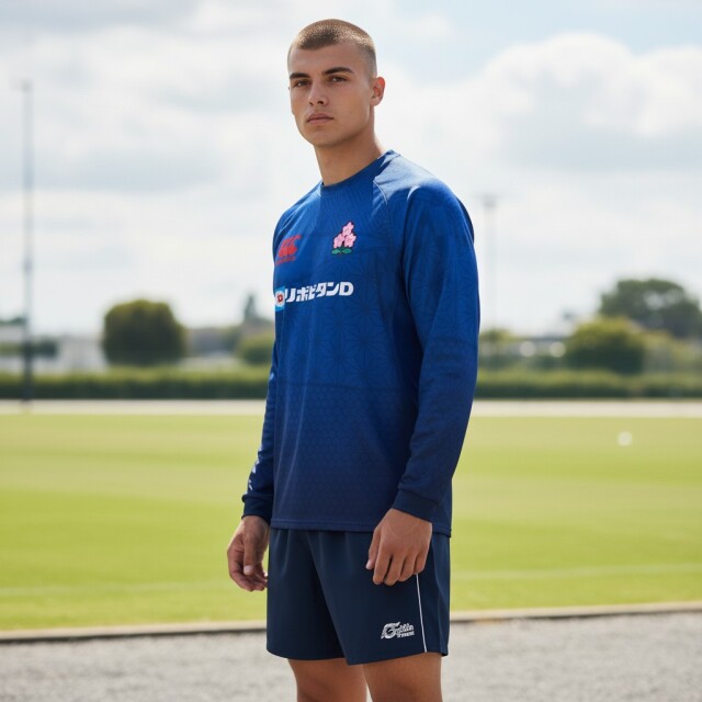 ラグビー日本代表 2026 ジャパン ロングスリーブ プラクティスティー