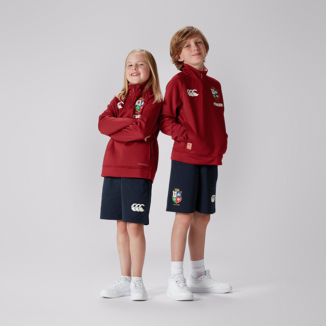 新品！ 最新！2025 B＆Iライオンズ フリースジャケット キッズ UK12歳 British & Irish Lions 2025 子供用 1/4 ZIP FLEECE ジャケット