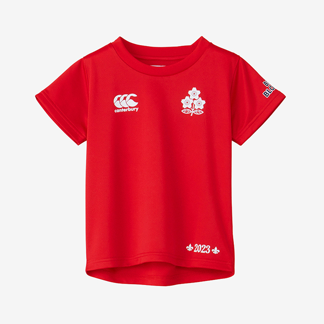 ラグビー日本代表 ジャパン 子供用 SPECTATOR ロゴTシャツ レッド