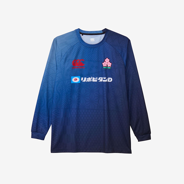 ラグビー日本代表 2026 ジャパン ロングスリーブ プラクティスティー