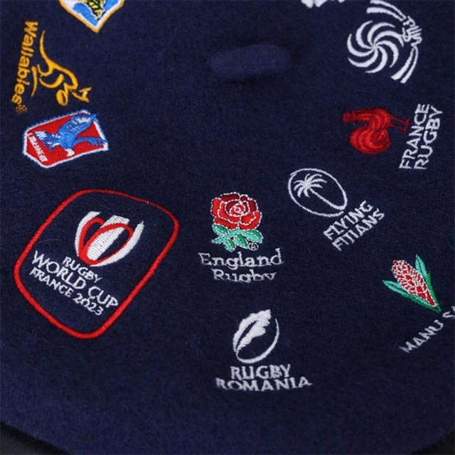 RUGBY WORLDCUP FRANCE 2023 20NATIONS ベレー帽 ネイビー