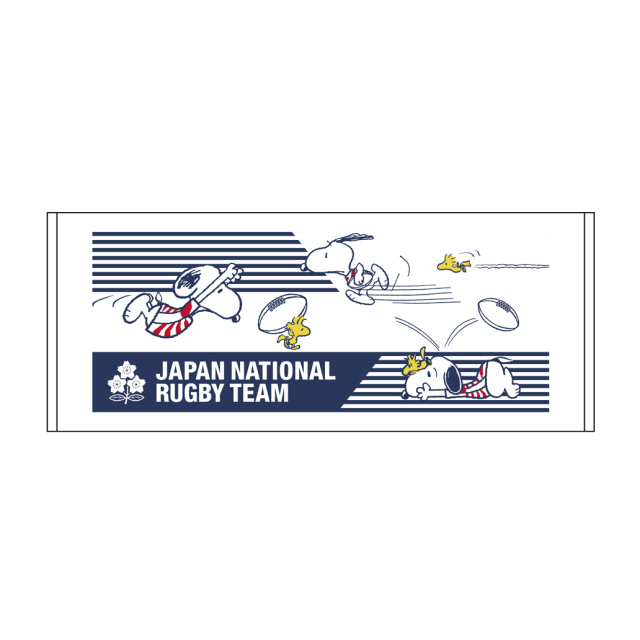 ラグビー日本代表×スヌーピー フェイスタオル