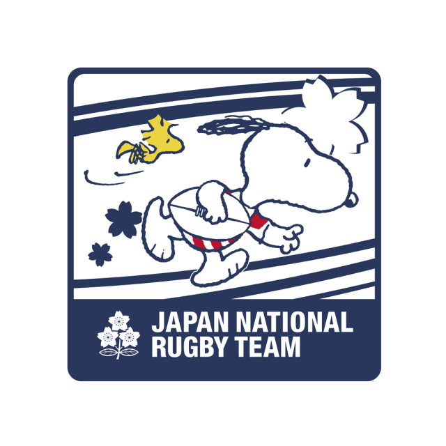 ラグビー日本代表×スヌーピー ミニタオル