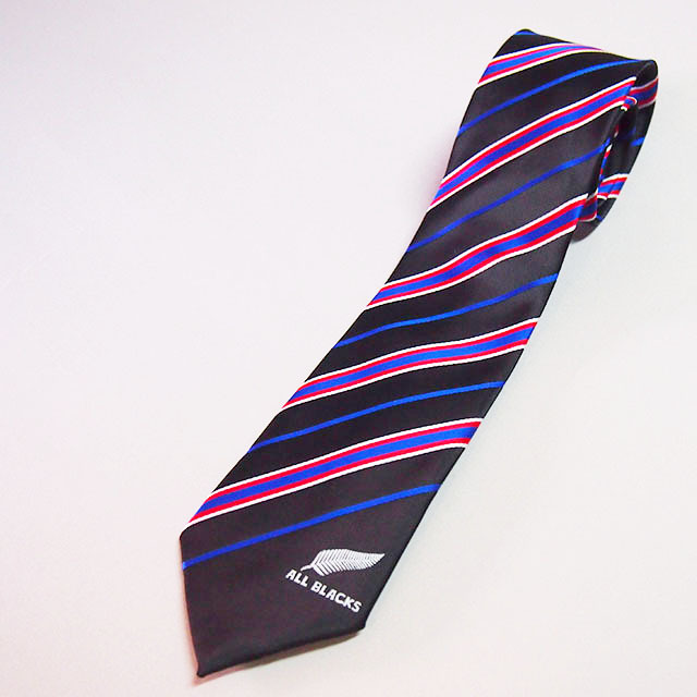 オールブラックス ラインネクタイ【ブラック】#1