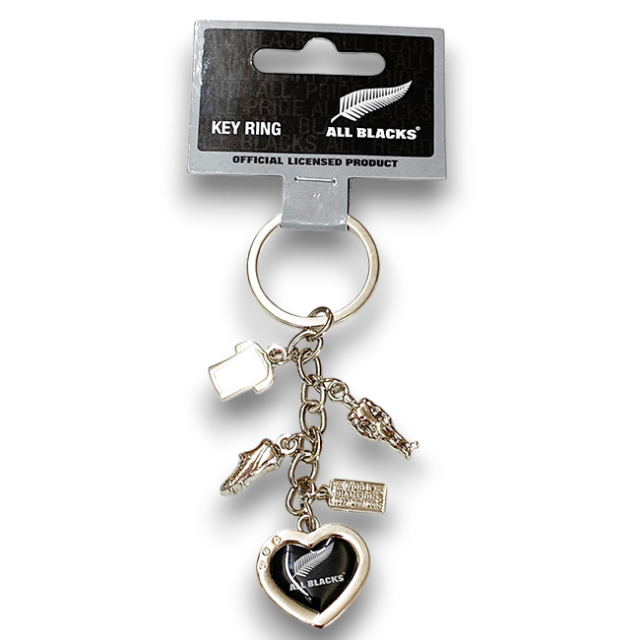 オールブラックス  チャームキーリング