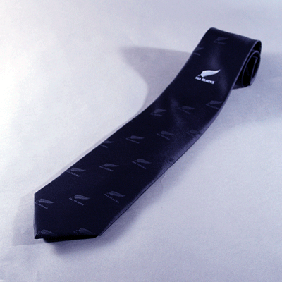 オールブラックスネクタイ【センターロゴクレスト・ブラック】#2/BK