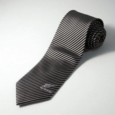 オールブラックス ストライプネクタイ【ブラック×レッド】#31