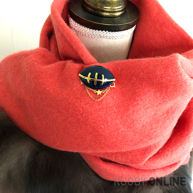 Cross your fingers ゴールドライン ボールブローチ