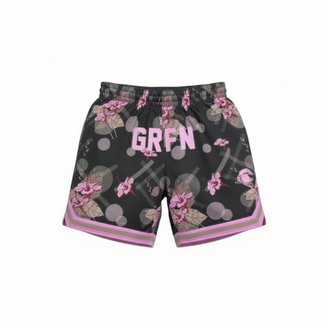 GRFN バスケショーツ HIBISCUS