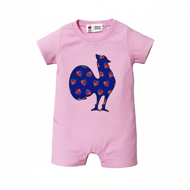 フランス代表 ロンパス 半袖 ピンク