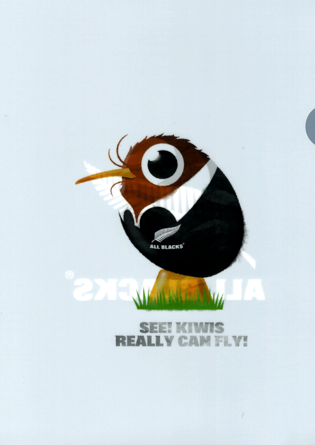 オールブラックス キウイ クリアファイル(4枚セット)