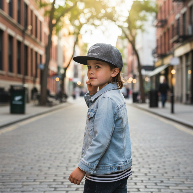 オールブラックス 子供用 フラットキャップ グレー