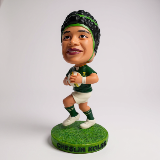 南アフリカ代表 スプリングボクス ボブルヘッド チェスリン・コルビ