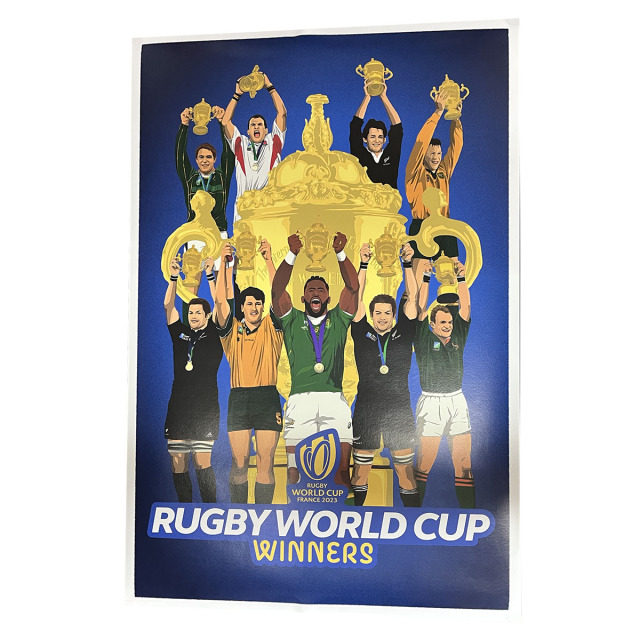 RUGBY WORLDCUP FRANCE 2023 WINNERS ポスター