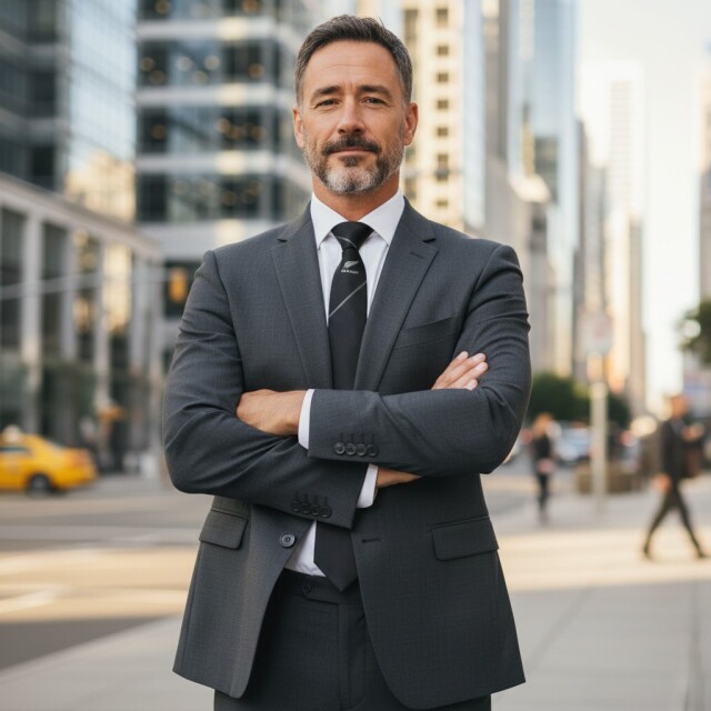 オールブラックス ラインネクタイ【チャコール】#1