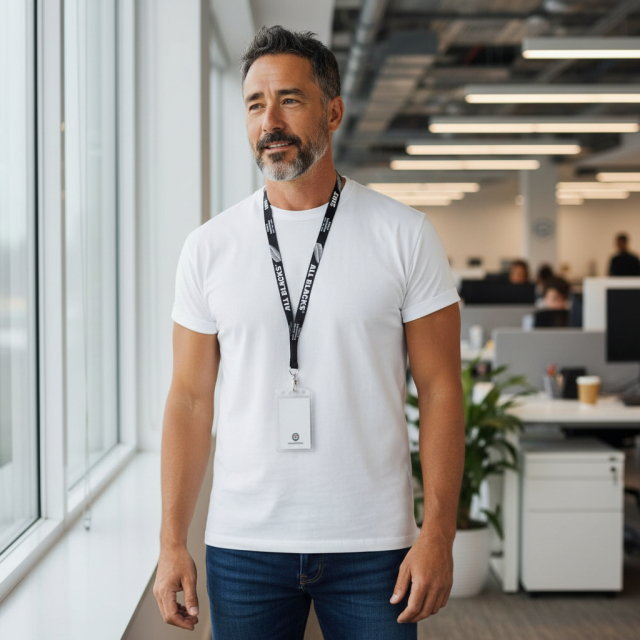 オールブラックス リール付きネックストラップ