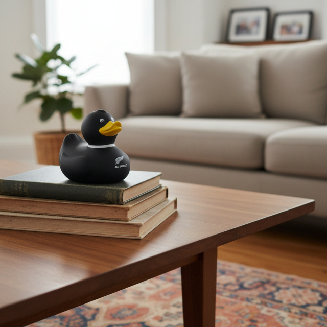 オールブラックス マスコット人形 アヒル