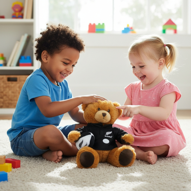 オールブラックス HAKA クラシックマスコット人形 クマ ブラウン