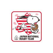 ラグビー日本代表×スヌーピー ミニタオル(さくら柄)
