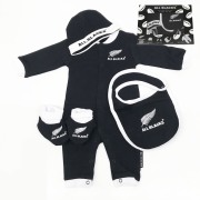 オールブラックス 赤ちゃん用 4Piece ギフトボックス ブラック