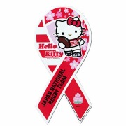ラグビー日本代表 オフィシャル ハローキティ リボンマグネット