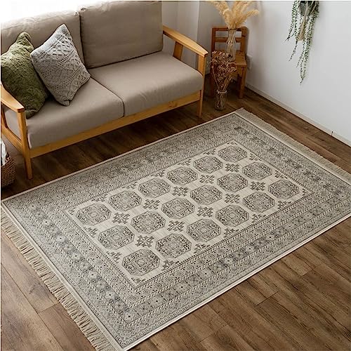 ロイヤルパレス14043 クラシック ヴィンテージ  1畳 トライバル風 95x140 cm レッド ネイビー パキスタン柄 モケット織 ベルギー製/rp14043-95-140