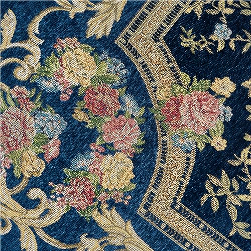 豪華な花柄のゴブラン織りラグマット 約 200×250 cm 3畳｜輸入絨毯専門