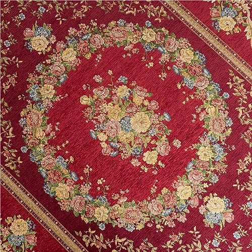 豪華な花柄のゴブラン織りラグマット 約 200×250 cm 3畳｜輸入絨毯専門