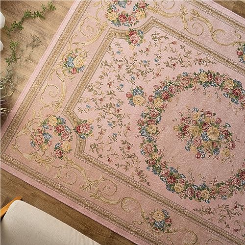 アルダ 北欧風 花柄 約 200×200 cm 2畳 正方形 アイボリー ベージュ ブルー グリーン ピンク レッド ネイビー ブラック ゴブラン織 ベルギー製/alda-200-200