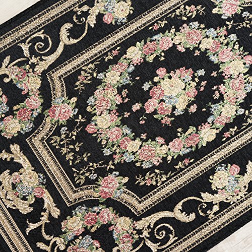花柄ラグ・緞通カーペット 手織り 花柄 「シルク緞通」 | Happy Rug Market