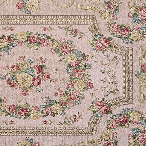 豪華な花柄のゴブラン織り玄関マット 約 50×80 cm｜輸入絨毯専門