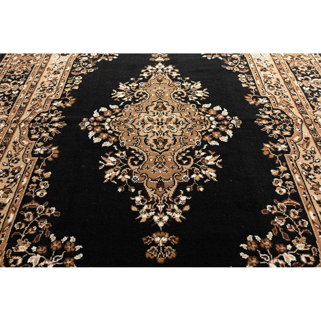 豪華な雰囲気のペルシャ柄ウィルトン織りラグマット 約 200×250 cm 3畳