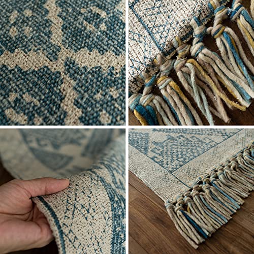 ヴィンテージ風のキリムデザインのラグマット 約 100×150 cm 1畳｜輸入