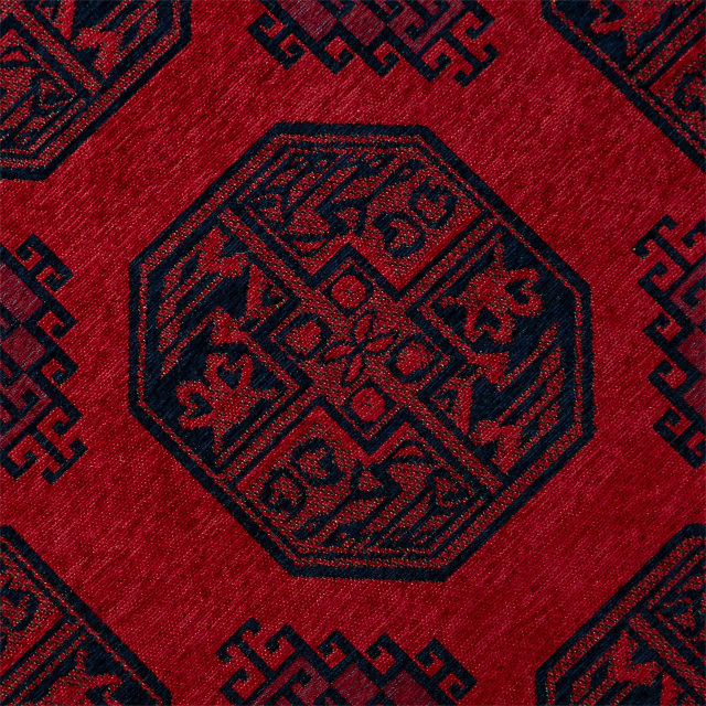 アフガニスタン絨毯をモチーフにしたゴブラン織りラグ 約 60x90 cm