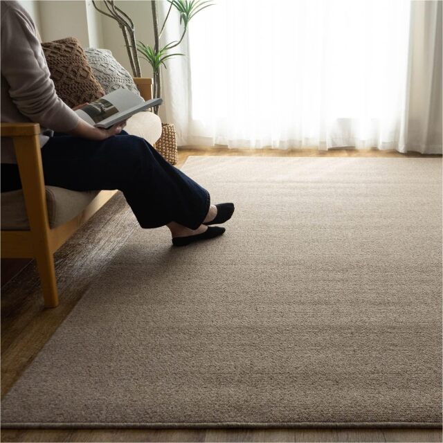 新品・未使用！天然ウールのカーペット グラムスタイル カーペット 絨毯 ウール 6畳 261×352cm ウール