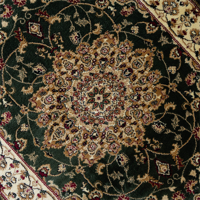 トルコ製ペルシャデザインのウィルトン織りラグ 約 133×190 cm