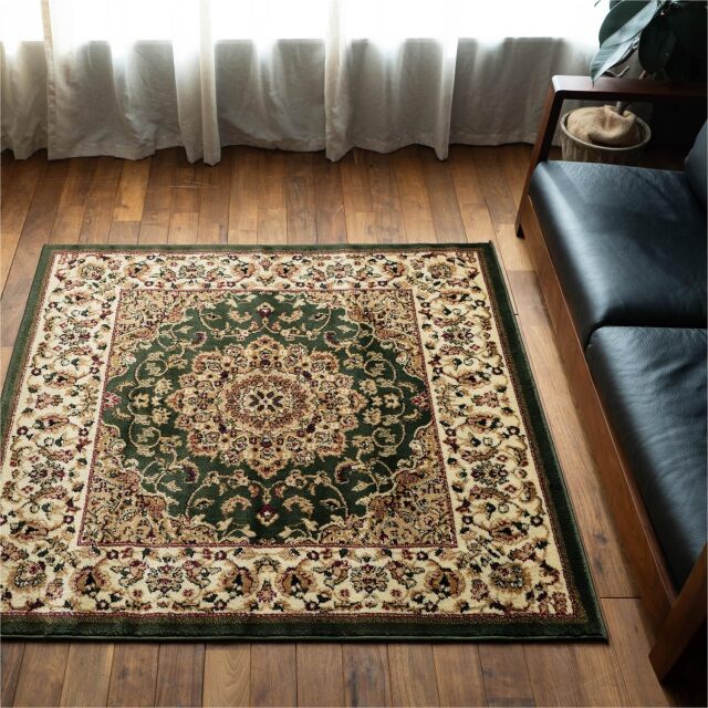 トルコのカーペット 120x180cm mind green トルコのカーペット 120x180cm