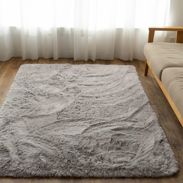 エクセレントムーティー2 洗える ふわふわ シャギーラグ 220×220 cm 4.5畳 正方形 ホワイト アイボリー ピンク ベージュ ブラウン グレー ブラック/mouty2-220-220
