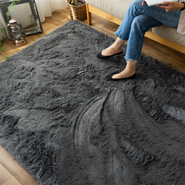 ふわさら35mmロングシャギーのラグマット 約 95x140 cm 1畳