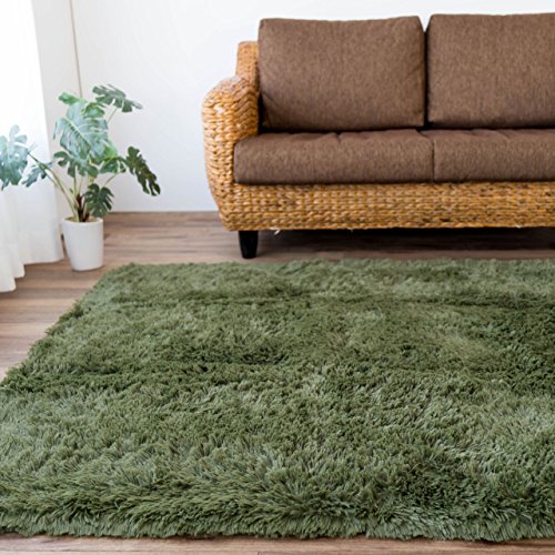 ふわさら35mmロングシャギーのラグマット 約 190x240 cm 3畳｜輸入絨毯
